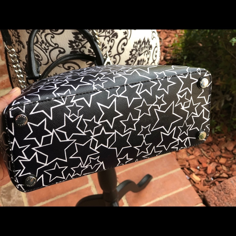 Michael kors Emmy small dome satchel Blk/wht bag - Picture 8 of 8